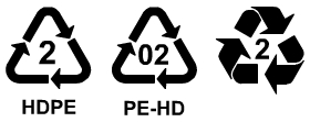 recycling symbols for HDPE
