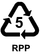 Symbol for recycled PP