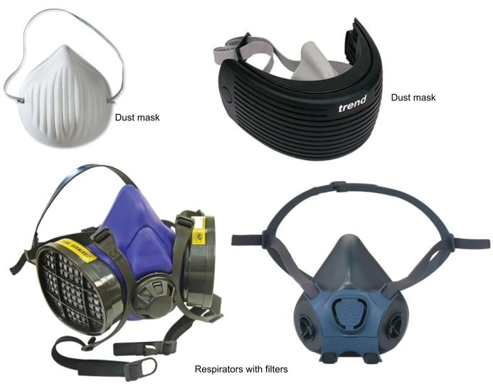 Dust masks and respirators