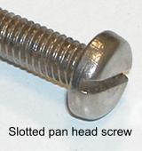 Slotted pan head screw