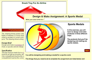 Design exercises may be used on computers, interactive white boards or printed as worksheets.
