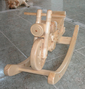 Design and technology of a wooden rocking motorbike