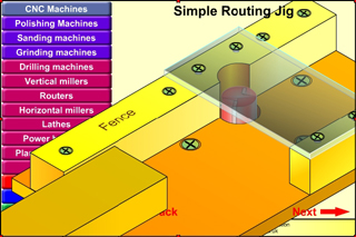 Multimedia Design and Technology Education: Design and Technology Processes:  Using a jig for routing rebates in timber.
