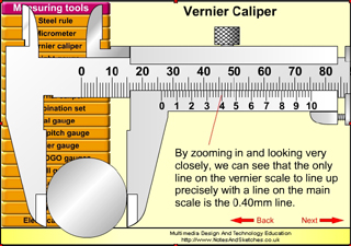 Vernier caliper: how to read a vernier caliper.