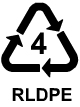 Symbol for recycled LDPE
