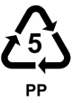 PP - Polypropylene recycling symbol