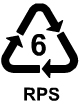 Symbol for recycled PS
