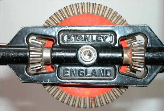 Bevel gears on a Stanley hand drill