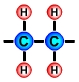 C2H4 ethene monomer