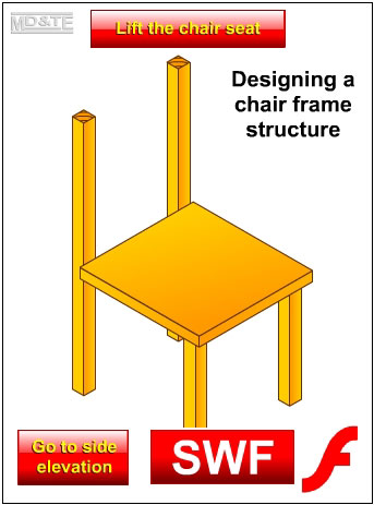 Chair frame structure