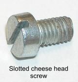 Slotted cheese head screw