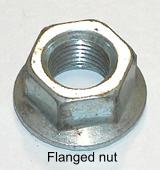 Flanged nut