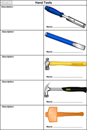 Hand Tools worksheet