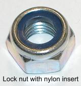 Lock nut with nylon insert