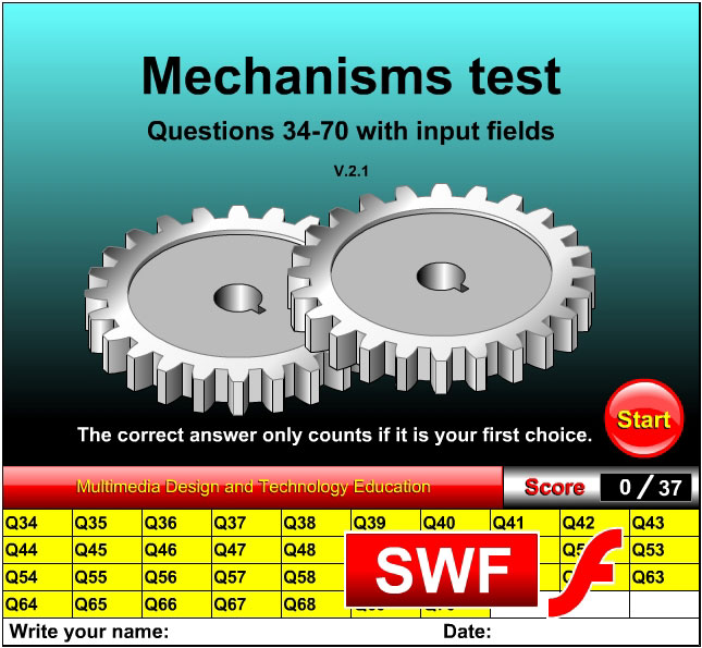 Mechanisms test questions 34-70