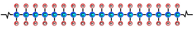 Formula for polyvinyl chloride (PVC)