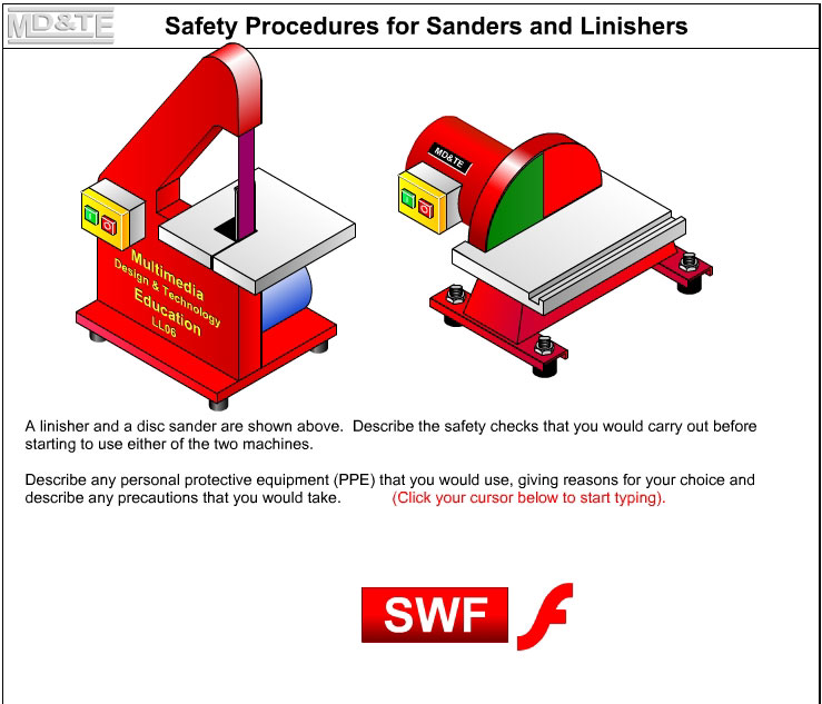 Safety procedure for sanders