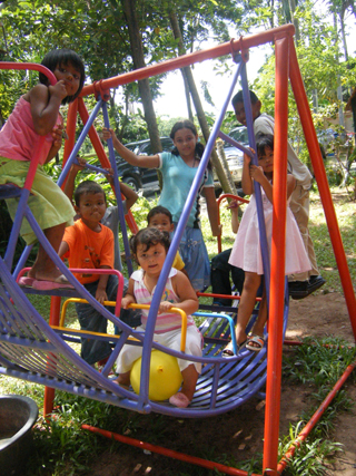 Children's swing in Tailand