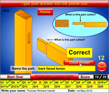 Wood Joints Module test with input fields