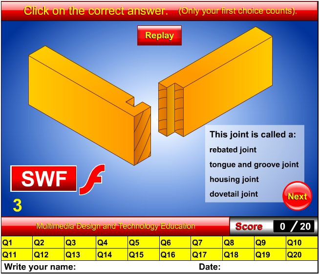 Wood joints start of module test