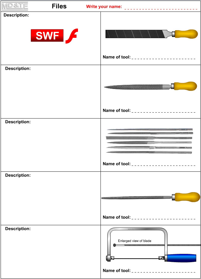 Files worksheet